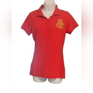 Rocawear Red Short Sleeve Polo Top. Size:Large. Good Condition.